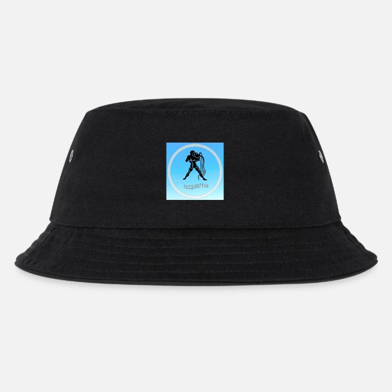Wassermann - Kinder Bucket Hat - Schwarz