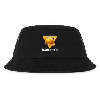 Baustellenleiter Bauhelm - Kinder Bucket Hat - Schwarz - Vorne