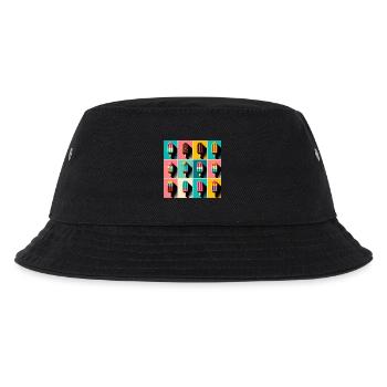 Eis am Stil Popsicle Pop Art III - Kinder Bucket Hat - Schwarz - Vorne