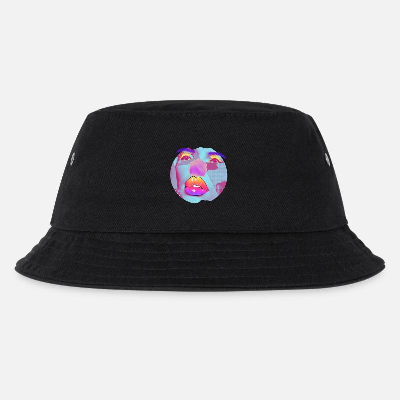 Pop Art bright collage - Kids’ Bucket Hat - black