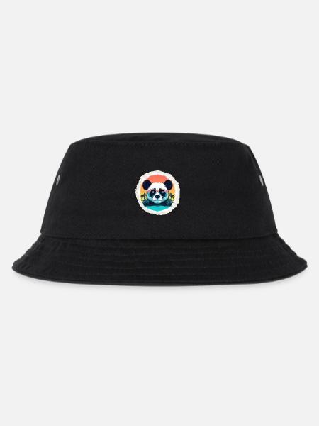 Baby panda in holidays - Kids’ Bucket Hat - black
