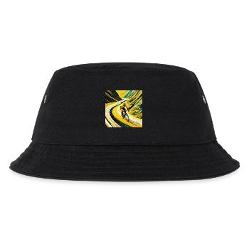 Peak Pursuit: Flug des Gelben Trikots - Kinder Bucket Hat - Schwarz - Vorne