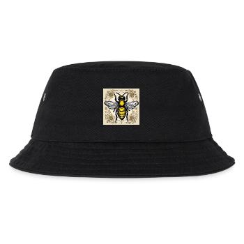 Honigbiene - Kinder Bucket Hat - Schwarz - Vorne