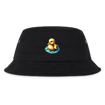 Entenküken Ente Ente - Kinder Bucket Hat - Schwarz - Vorne
