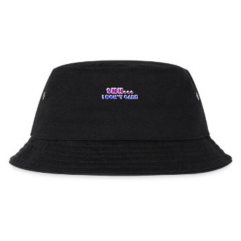Chill statement doesn't matter I don't care - Kids’ Bucket Hat - black - Front