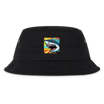Shark Pop Art - Kids’ Bucket Hat - black - Front