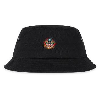 Football Spieler mit Football im Graffiti Style - Kinder Bucket Hat - Schwarz - Vorne