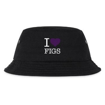 I LOVE FIGS - Kinder Bucket Hat - Schwarz - Vorne