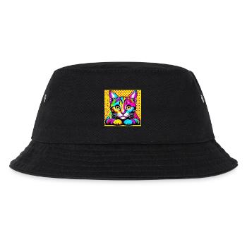 Cat Pop Art - Kids’ Bucket Hat - black - Front