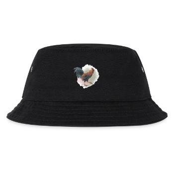 Veganuary 2024 Rooster - Kids’ Bucket Hat - black - Front