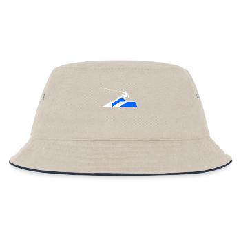 Wakeboard, Stunt, Kitesurfer, Water Sports, Wakesurfing - Kids’ Bucket Hat - ecru/navy - Front