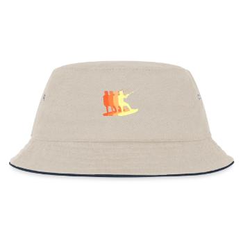 Stunt Wave Water Ski Wakeboard Surfing - Kids’ Bucket Hat - ecru/navy - Front