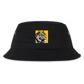 Tiger Pop Art - Kinder Bucket Hat - Schwarz - Vorne