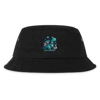 Daddy’s Cuddlesaurus Kuschel-Dinosaurier Geschenk - Kinder Bucket Hat - Schwarz - Vorne