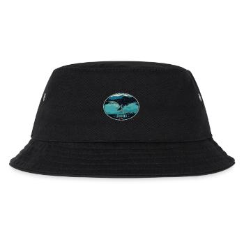 Illustration Sylvensteinsee in Lenggries, Bayern - Kinder Bucket Hat - Schwarz - Vorne