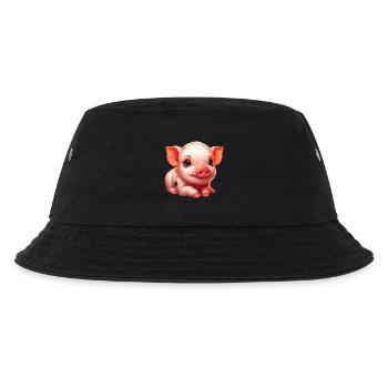 Ferkel-Ferkel - Kinder Bucket Hat - Schwarz - Vorne