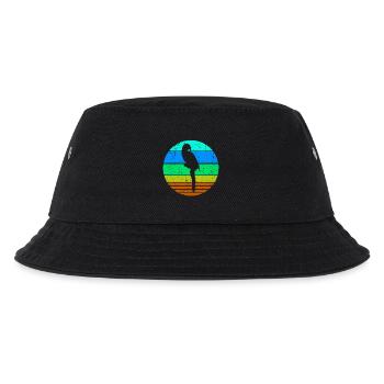 Vogel Papagei Tierliebhaber Haustier Urwald Tier - Kinder Bucket Hat - Schwarz - Vorne