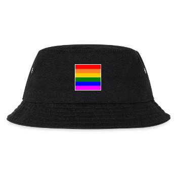 Drapeau arc-en-ciel LGBT - Bob Enfant - noir - Devant