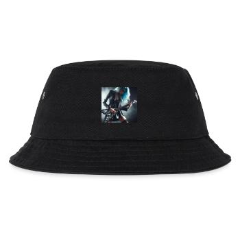 Metaller an der Gitarre - Kinder Bucket Hat - Schwarz - Vorne