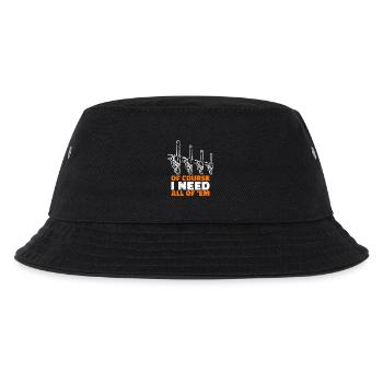 Lumberjack Wood Saw Statement Tree Feller - Kids’ Bucket Hat - black - Front