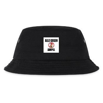 Alle gegen ampel - Kinder Bucket Hat - Schwarz - Vorne