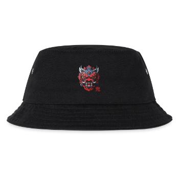 Oni, japanischer Dämon - Kinder Bucket Hat - Schwarz - Vorne