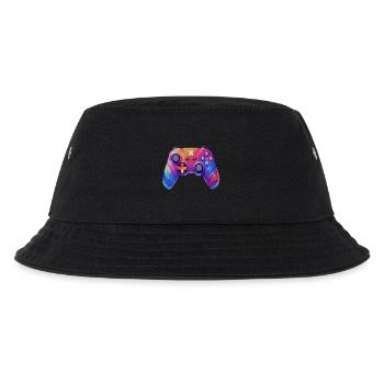 Pixel art video game controller - Kids’ Bucket Hat - black - Front