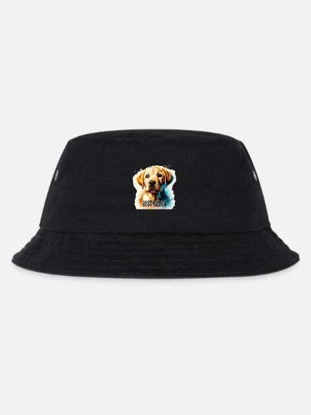 Labrador Retriever Welpe süß Bester Kumpel - Kinder Bucket Hat - Schwarz