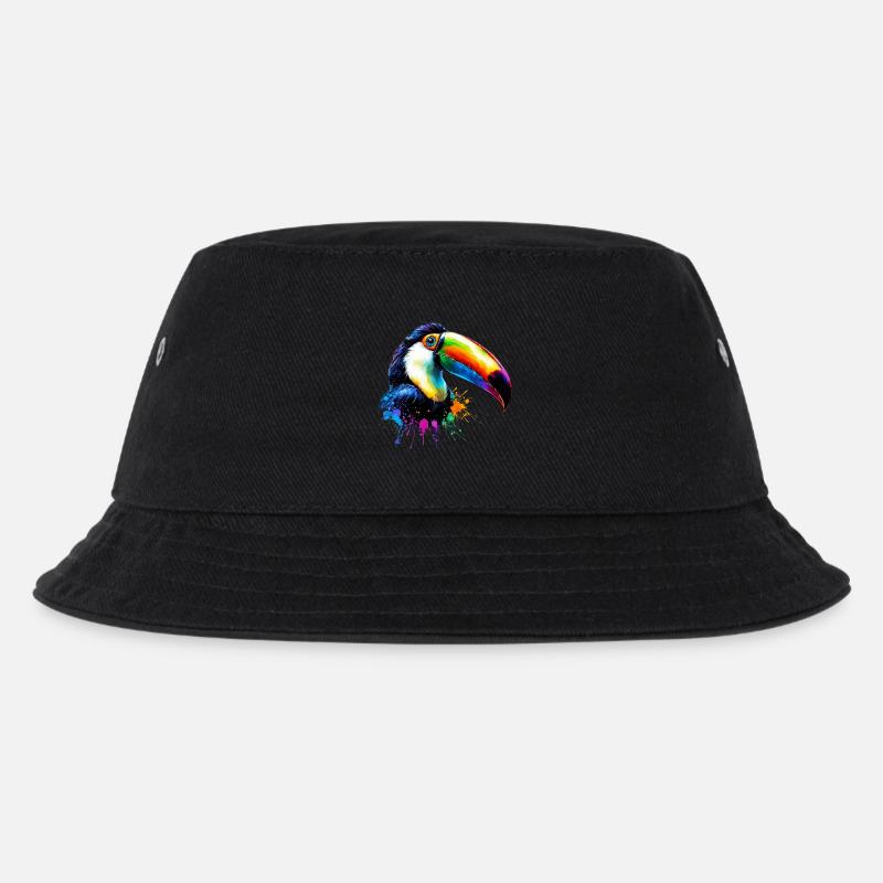 Tukan - Kinder Bucket Hat - Schwarz