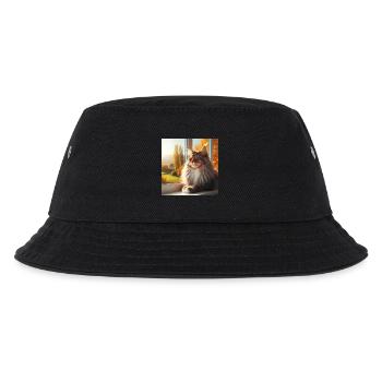 Maine Coon - Der König der Katzen - Kinder Bucket Hat - Schwarz - Vorne