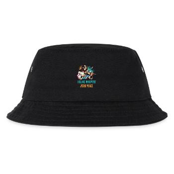 Violin whispers Jesus peace design - Kids’ Bucket Hat - black - Front