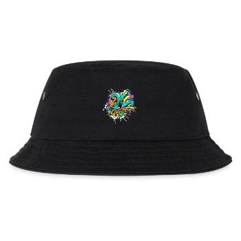 Kunst Graffiti Strassenkunst Wildstyle Sprayer - Kinder Bucket Hat - Schwarz - Vorne