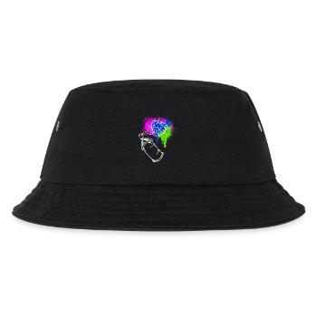 Graffiti Spraydose Kunst Strassenkunst Sprayer - Kinder Bucket Hat - Schwarz - Vorne