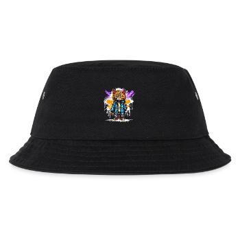 Zeichnen Illustration Katze Graffiti Kunst Sprayer - Kinder Bucket Hat - Schwarz - Vorne