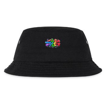 Kunst Street Art Wildstyle Graffiti Illustration - Kinder Bucket Hat - Schwarz - Vorne