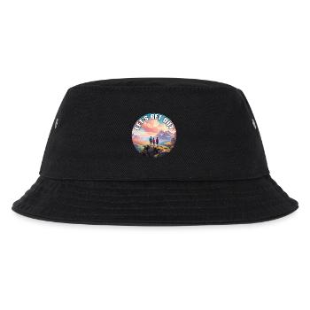 Nichts wie raus mit der Familie in die Natur - Kinder Bucket Hat - Schwarz - Vorne
