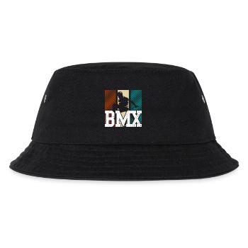BMX Jump Neon Paneele - Kinder Bucket Hat - Schwarz - Vorne