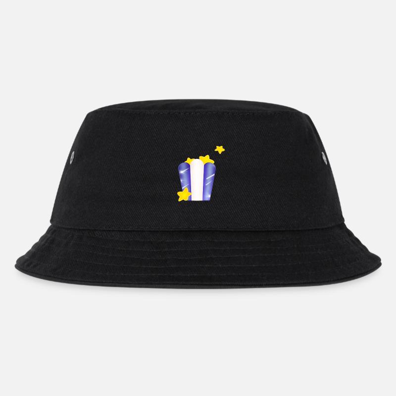 Star-Tasche! - Kinder Bucket Hat - Schwarz