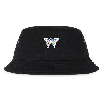 Butterfly Street Art Graffiti Street Art - Kids’ Bucket Hat - black - Front