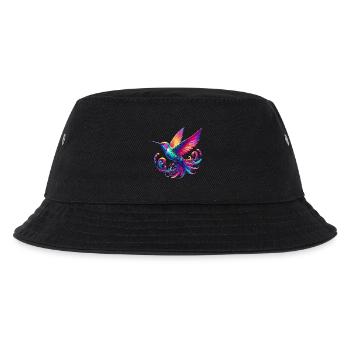 Kolibri - Kinder Bucket Hat - Schwarz - Vorne