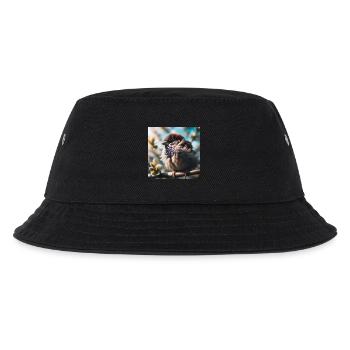 Spatz - Kinder Bucket Hat - Schwarz - Vorne