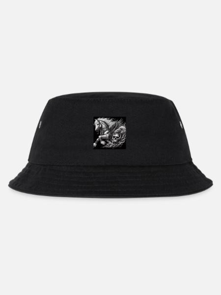 Heavy Pegasus - Kids’ Bucket Hat - black