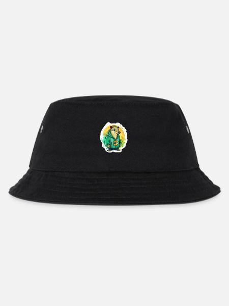 Kleine Wasser-Ratte - Kinder Bucket Hat - Schwarz