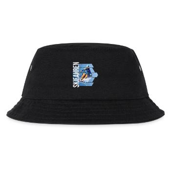 Skifahren - Kinder Bucket Hat - Schwarz - Vorne