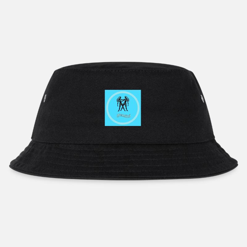 Zwillinge - Kinder Bucket Hat - Schwarz