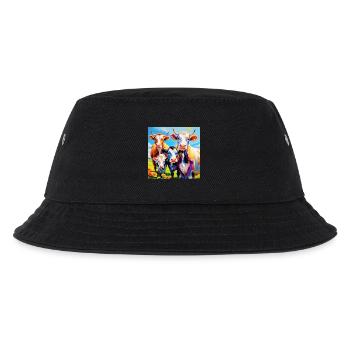 Conception de troupeau de vaches aux couleurs vives - Bob Enfant - noir - Devant