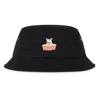 Maus Torte Kuchen Süßigkeiten Nagetiere - Kinder Bucket Hat - Schwarz - Vorne