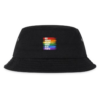 Rainbow Colors Stripe Art - Kids’ Bucket Hat - black - Front
