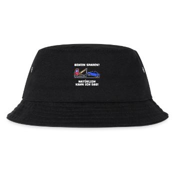 Auto Statement Tanken Tankstelle Benzin Energie - Kinder Bucket Hat - Schwarz - Vorne