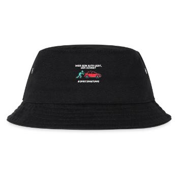 Tanken Auto Statement Energiespeicher Strom - Kinder Bucket Hat - Schwarz - Vorne